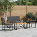 Set de Mobilier pentru Exterior 4 pcs Gri și gri închis - WALTI WALTI