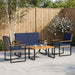 Set de Mobilier pentru Exterior 4 pcs Gri și albastru marin - WALTI WALTI