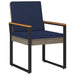 Set de Mobilier pentru Exterior 4 pcs Gri și albastru marin - WALTI WALTI