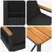 Set de Mobilier pentru Exterior cu pernă 3 pcs Negru poliratan - WALTI WALTI
