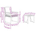 Set de Mobilier pentru Exterior cu pernă 3 pcs Negru poliratan - WALTI WALTI
