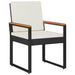 Set de Mobilier pentru Exterior 3 pcs Negru și Alb crem - WALTI WALTI