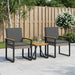 Set de Mobilier pentru Exterior 3 pcs Gri și gri închis - WALTI WALTI
