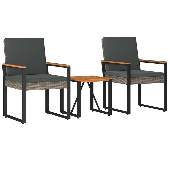 Set de Mobilier pentru Exterior 3 pcs Gri și gri închis - WALTI WALTI