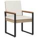Set de Mobilier pentru Exterior 3 pcs Bej și alb crem poliratan - WALTI WALTI