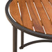 Set de măsuțe de cafea 2 pcs Natural și Negru 55 x 55 x 45 cm - WALTI WALTI