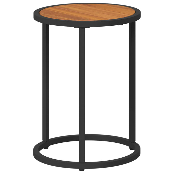 Set de măsuțe de cafea 2 pcs Natural și Negru 55 x 55 x 45 cm - WALTI WALTI