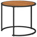 Set de măsuțe de cafea 2 pcs Natural și Negru 55 x 55 x 45 cm - WALTI WALTI