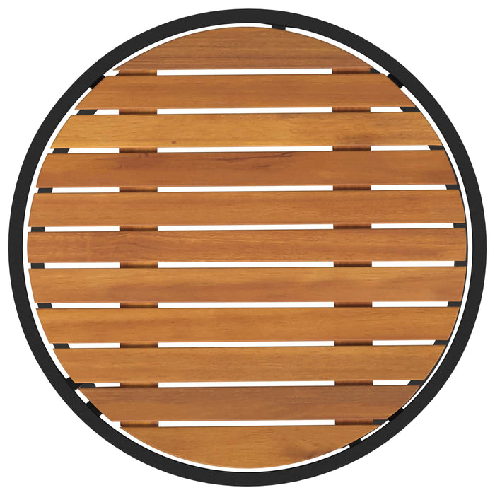Set de măsuțe de cafea 2 pcs Natural și Negru 55 x 55 x 45 cm - WALTI WALTI