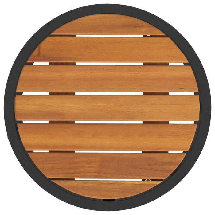 Set de măsuțe de cafea 2 pcs Natural și Negru 55 x 55 x 45 cm - WALTI WALTI