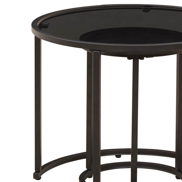 Set de măsuțe de cafea 2 pcs 55 x 55 x 45 cm oțel WALTI