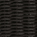 Scaun pentru exterior cu pernă 4 pcs Negru și Crem poliratan - WALTI WALTI