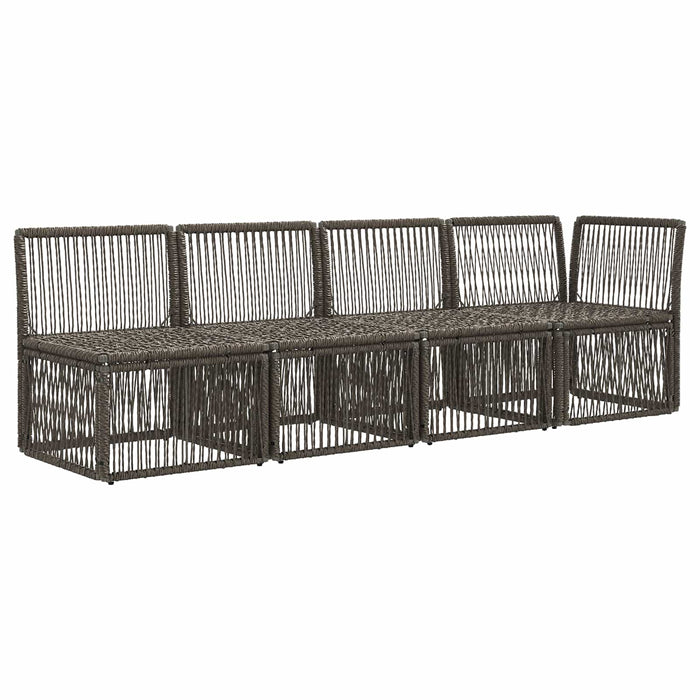 Sofa cu 4 locuri și braț stâng 4 pcs 4-Număr de locuri Gri WALTI