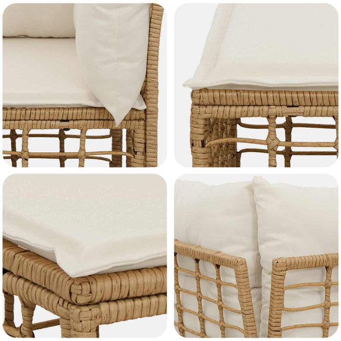 Unitate canapea colțară modulară pentru exterior natural WALTI