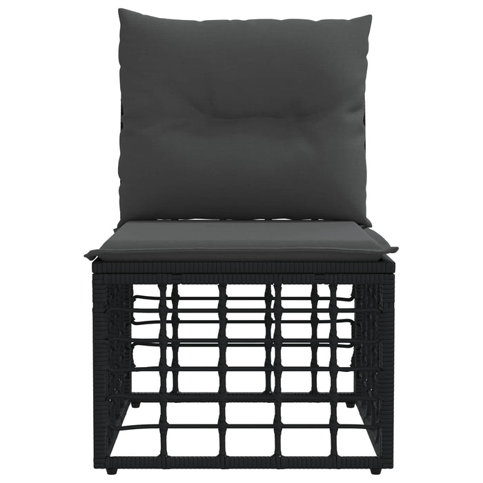 Unitate canapea modulară pentru exterior fără brațe Negru WALTI