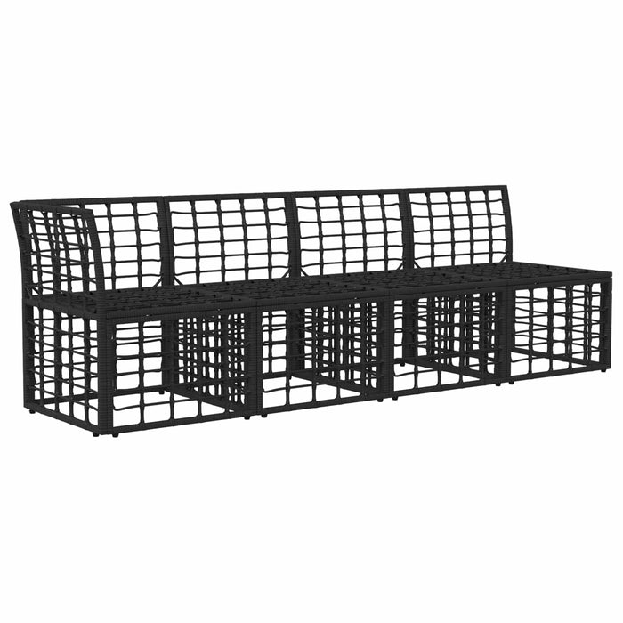 Canapea de grădină cu 4 locuri și braț stâng 4 pcs WALTI