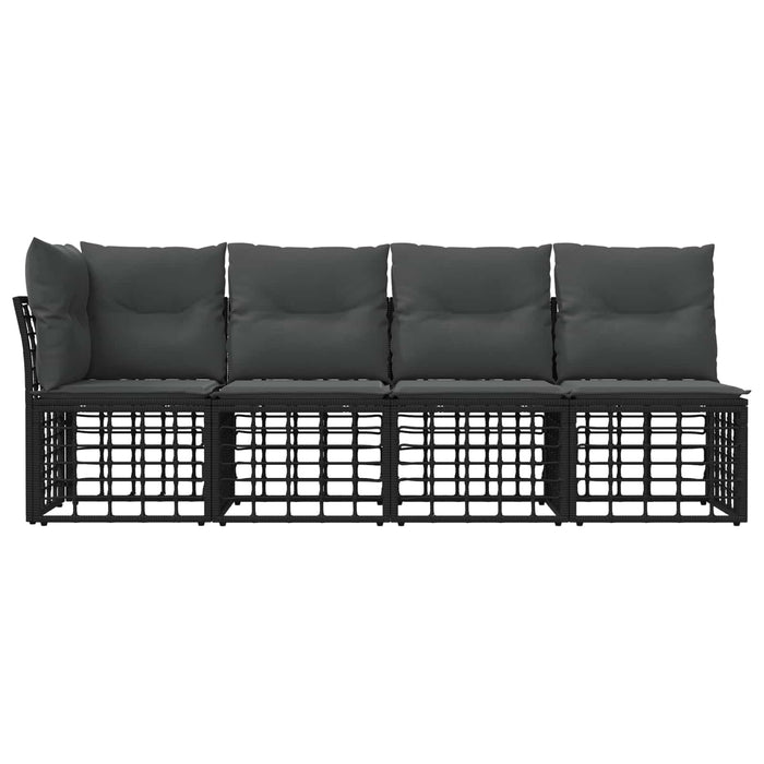 Canapea de grădină cu 4 locuri și braț stâng 4 pcs WALTI