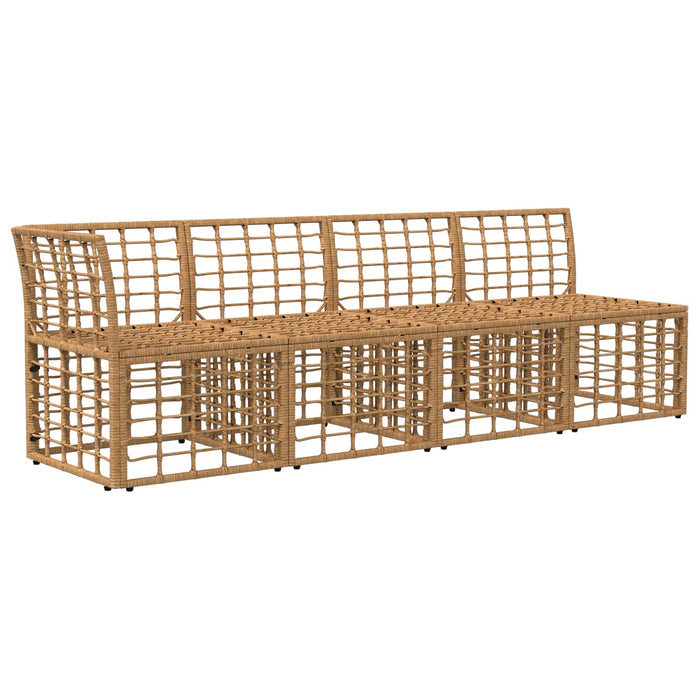 Canapea de grădină cu 4 locuri și braț stâng 4 pcs WALTI