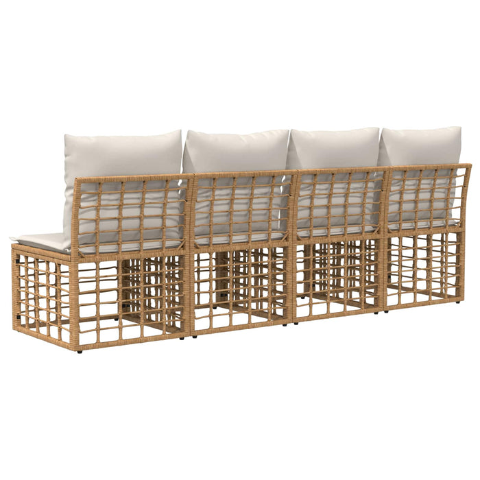 Canapea de grădină cu 4 locuri fără brațe 4 pcs WALTI