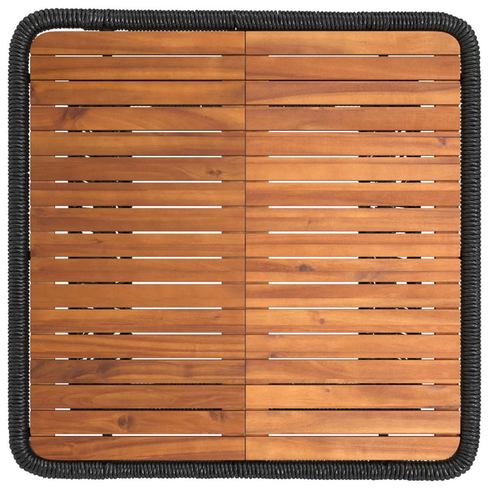 Set de masă pentru grădină cu pernă 3 pcs Bej și crem poliratan - WALTI WALTI