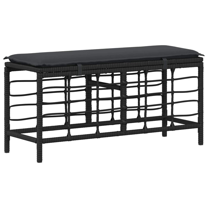 Set de masă pentru grădină cu pernă 3 pcs Negru și Gri - WALTI WALTI