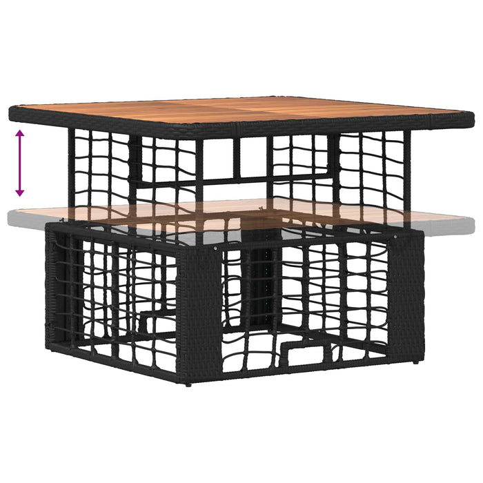 Set de masă pentru grădină cu pernă 3 pcs Negru și Gri - WALTI WALTI