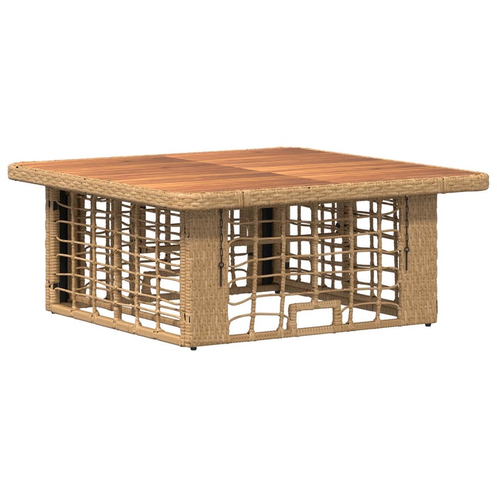 Set de masă pentru grădină cu pernă 3 pcs Natur și Alb - WALTI WALTI