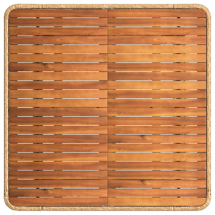 Set de masă pentru grădină cu pernă 3 pcs Natur și Alb - WALTI WALTI