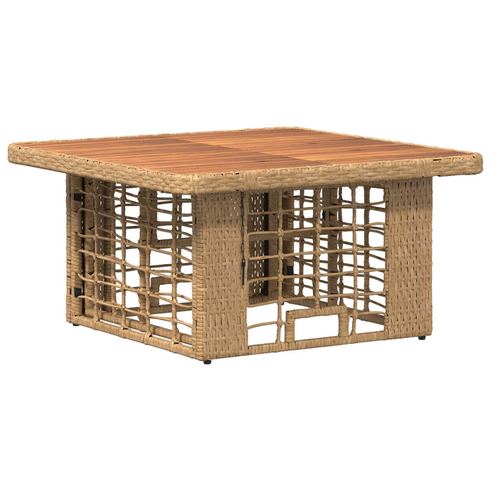 Set de masă pentru grădină cu pernă 3 pcs Natur și Alb - WALTI WALTI