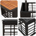 Set de masă pentru grădină cu pernă 3 pcs Negru și Gri - WALTI WALTI