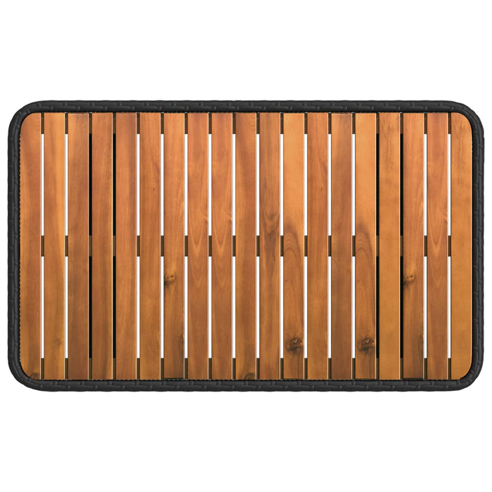 Set de masă pentru grădină cu pernă 3 pcs Negru și Gri - WALTI WALTI