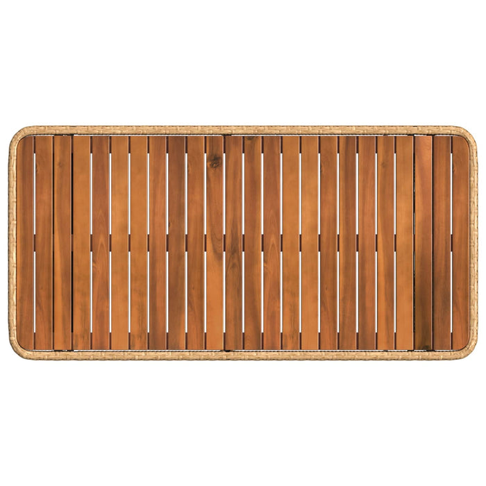 Set de masă pentru grădină cu pernă 4 pcs Natur și Alb - WALTI WALTI