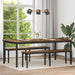 Mese de sufragerie 2 pcs 200 x 100 x 75 cm Lemn compozit - WALTI WALTI