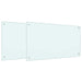 Spate de bucătărie 2 pcs Alb 90 x 50 cm sticlă securizată - WALTI WALTI