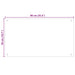 Spate de bucătărie 2 pcs Alb 90 x 50 cm sticlă securizată - WALTI WALTI