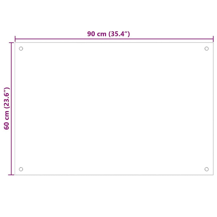 Spate de bucătărie 2 pcs Alb 90 x 60 cm sticlă securizată - WALTI WALTI