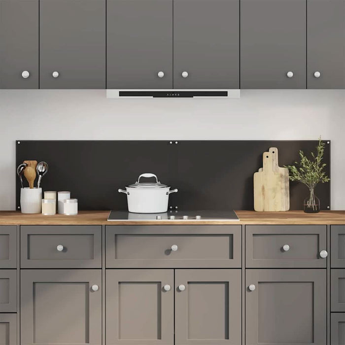 Spate de bucătărie 2 pcs Negru 90 x 40 cm sticlă securizată - WALTI WALTI