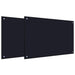 Spate de bucătărie 2 pcs Negru 90 x 60 cm sticlă securizată - WALTI WALTI
