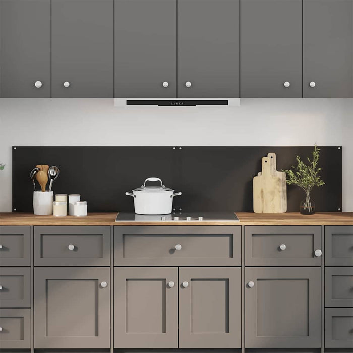 Spate de bucătărie 2 pcs Negru 100 x 40 cm sticlă securizată - WALTI WALTI