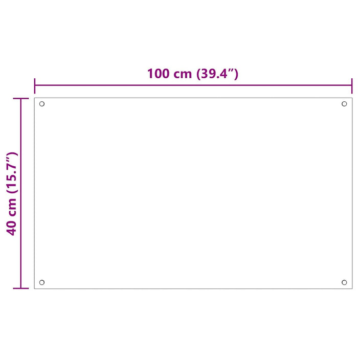 Spate de bucătărie 2 pcs Negru 100 x 40 cm sticlă securizată - WALTI WALTI
