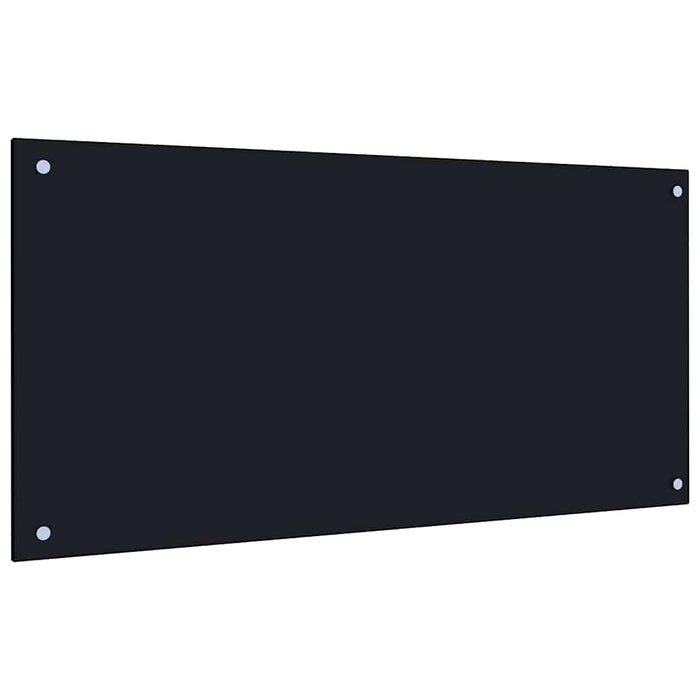 Spate de bucătărie 2 pcs Negru 100 x 50 cm sticlă securizată - WALTI WALTI