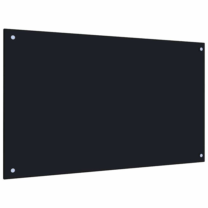 Spate de bucătărie 2 pcs Negru 100 x 60 cm sticlă securizată - WALTI WALTI