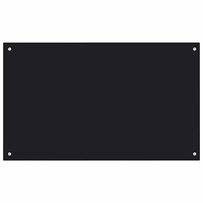 Spate de bucătărie 2 pcs Negru 100 x 60 cm sticlă securizată - WALTI WALTI