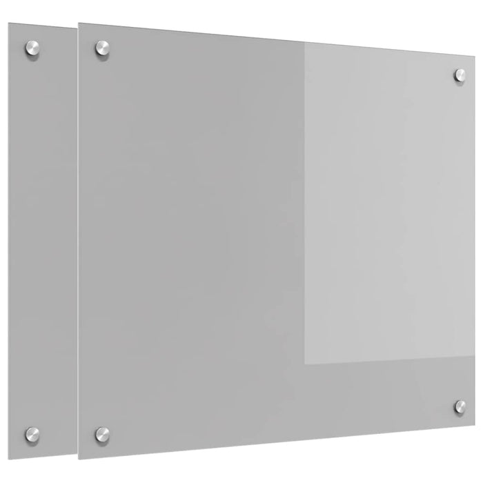Panou de bucătărie 2 pcs Gri deschis 70 x 60 cm - WALTI WALTI