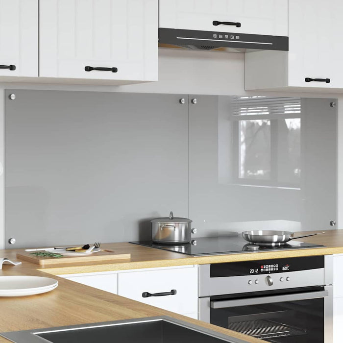 Panou de bucătărie 2 pcs Gri deschis 80 x 60 cm - WALTI WALTI