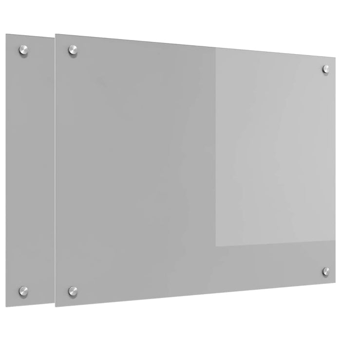 Panou de bucătărie 2 pcs Gri deschis 80 x 60 cm - WALTI WALTI