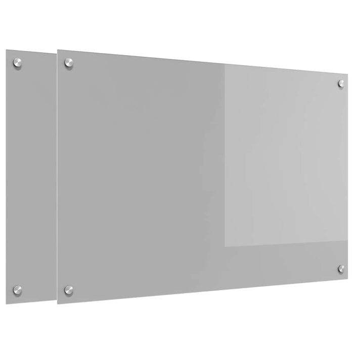 Panou de bucătărie 2 pcs Gri deschis 90 x 60 cm - WALTI WALTI
