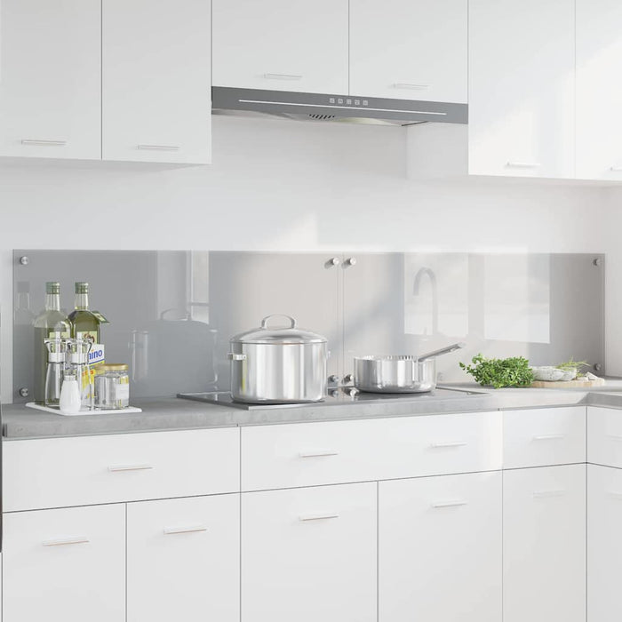 Panou de bucătărie 2 pcs Gri deschis 100 x 40 cm - WALTI WALTI