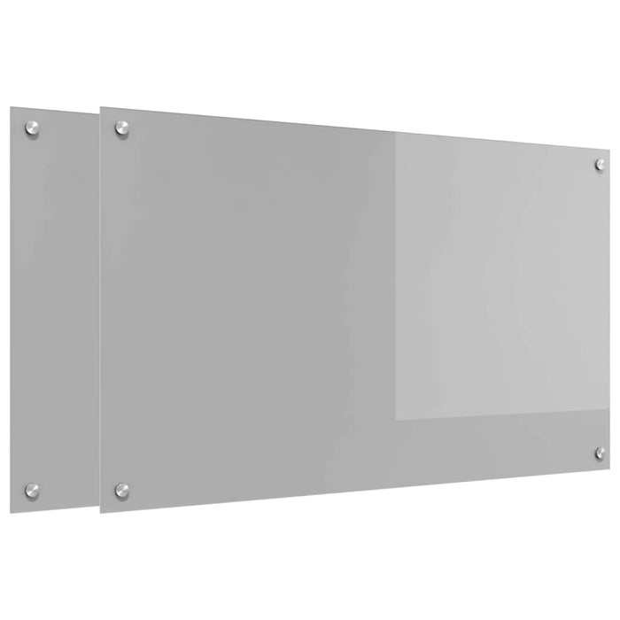Panou de bucătărie 2 pcs Gri deschis 100 x 60 cm - WALTI WALTI
