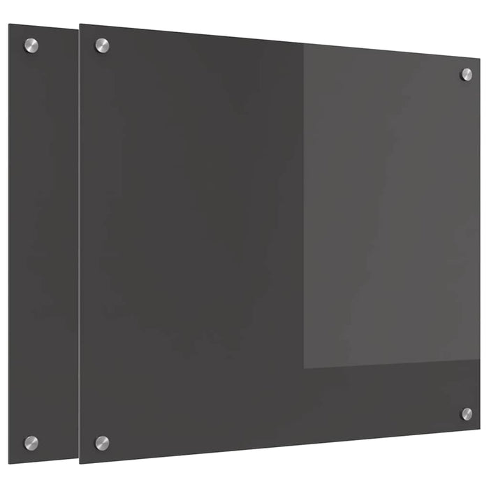 Panou de bucătărie 2 pcs Gri închis 70 x 60 cm - WALTI WALTI